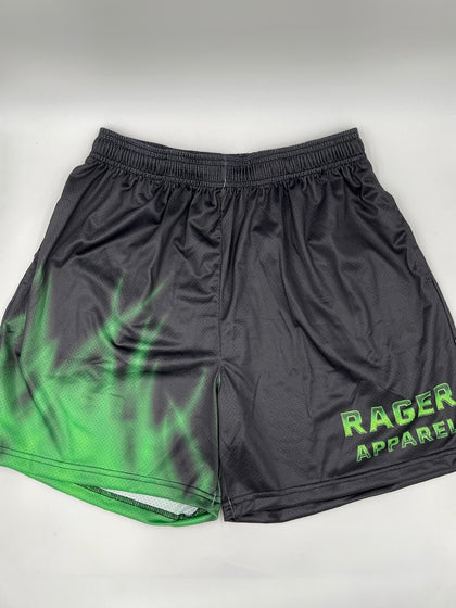 RAGER GREEN FLAME SHORTS